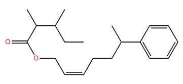 (Z)-2-Methyl-6-phenyl-2-heptenyl 3-methylpentanoate